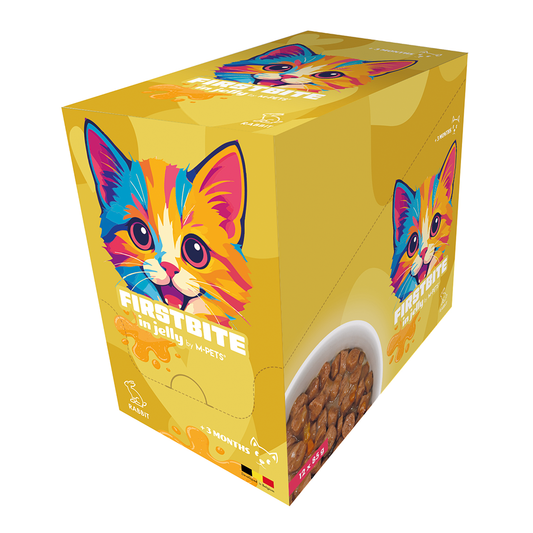 M-PETS Firstbite Rabbit in Jelly Wet Food Pouches for Cats