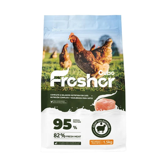 Cube Fresher Fresh Chicken & Goat Colostrum Cat Food 1.5kg