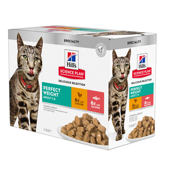 Hill‰۪s Science Plan Perfect Weight Adult Cat Food With Chicken (12x85g)