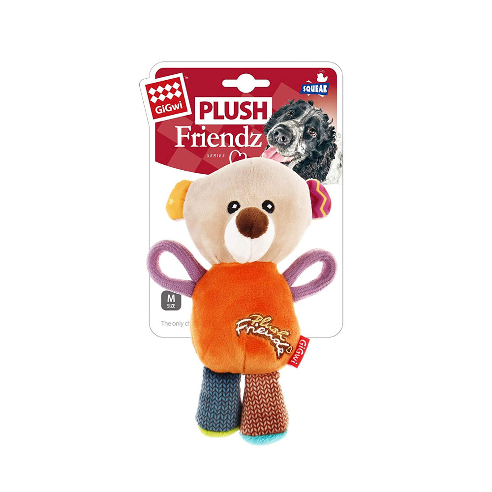GiGwi Plush Friendz Squeaker Dog Toy ‰ÛÒ Bear