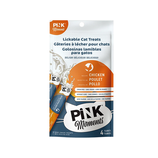 Pink Moments Lickable Cat Treat – Chicken (15g × 4)