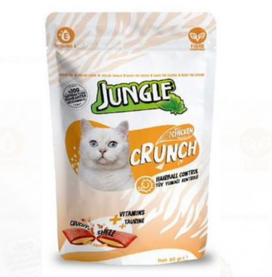 Jungle Cat Crunch ( Hairball Control ) Chicken 60 g 10 pcs