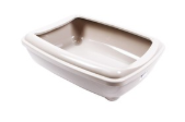 Moderna Arist-O White Jumbo Cat Litter Tray with Rim (57x43x17cm)