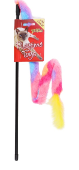 Pet Love Multicolored Wand Cat Teaser Toy with Catnip