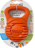Doggi Carry & Catch Small Orange Floating TPR Kettlebell Shaped Dog Fetch Toy