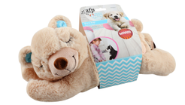 All for Paws Beige Warm Bear Plush Dog Toy