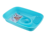 Georplast Light Blue Cat Starter Kit with Bowl, Litter Tray, Scoop & Ball Toy