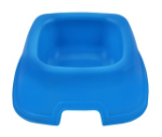 Georplast Small Blue Pet Bowl (16.5x16.5x6.5cm)