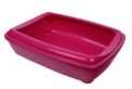 Moderna Arist-O XL Pink Cat Litter Tray with Rim (57x43x15cm)