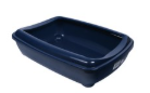 Moderna Arist-O XL Blue Cat Litter Tray with Rim (57x43x15cm)