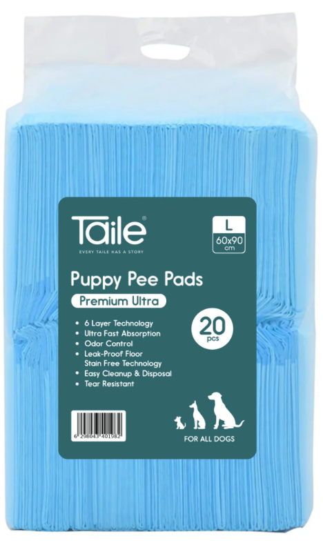 Puppy Pee Pads Premium Ultra Blue, 20/pk, 60 x 90 cm