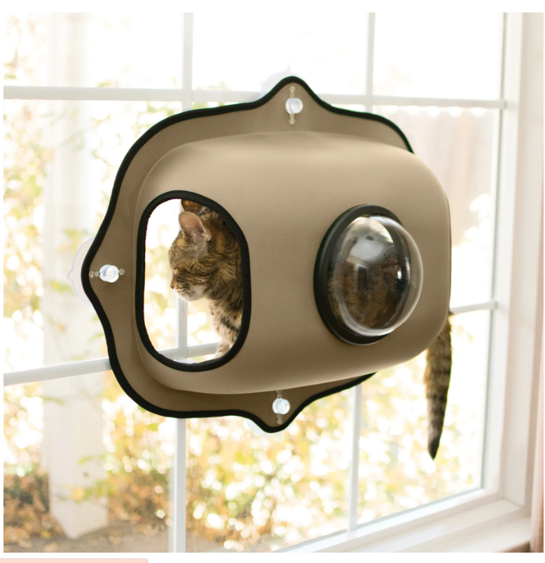 K&H Beds - Ez Window Bubble Pod Tan