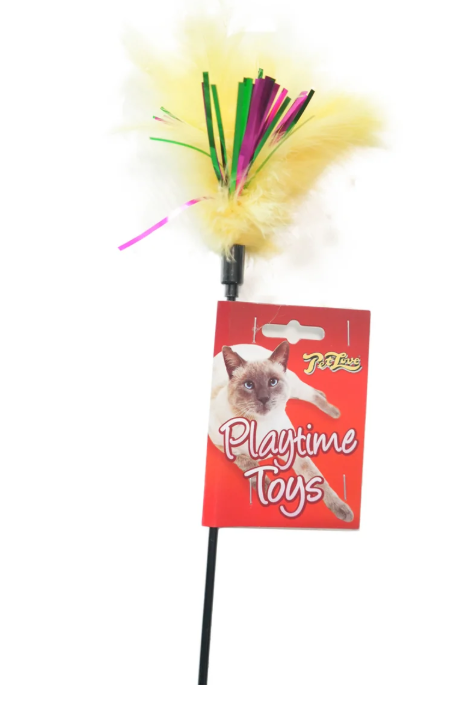 Kat Tikkler Feather with Ribbon - Assorted Colours