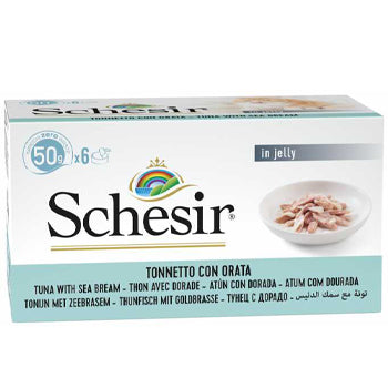 Schesir Cat Multipack Can Tuna With Seabream-6x50g