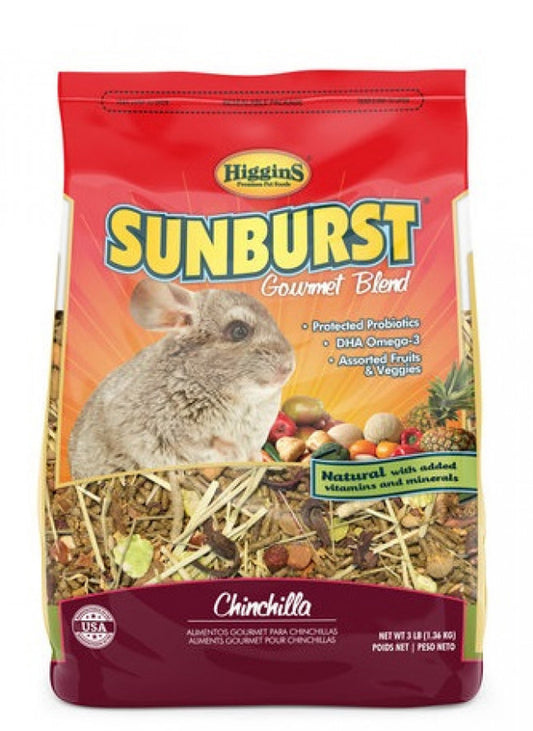 Higgins Sunburst Gourmet Chinchilla Food Mix, 3 lbs