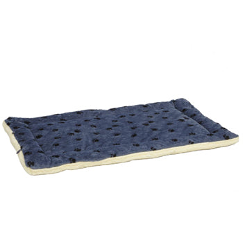QuietTime Reversible Paw Print Fleece Pet Bed 54 inch