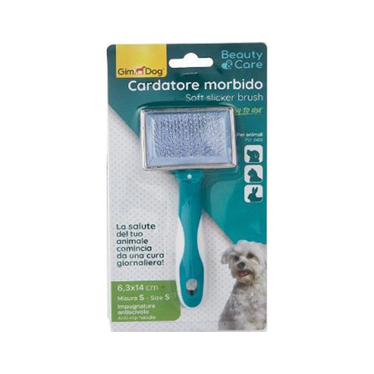 GimDog Soft Slicker Brush - Small