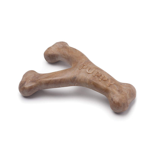 Benebone Puppy Wishbone Dog Chew Toy ‰ÛÒ Bacon Small