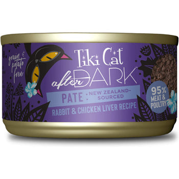 Tiki Cat After Dark Pat̩ Wet Cat Food Rabbit - 3 Oz