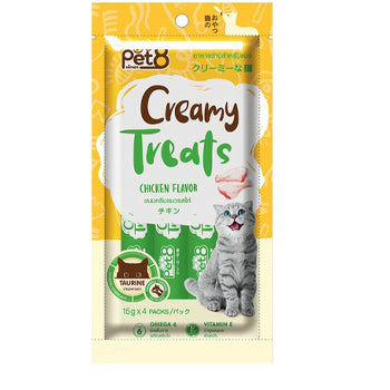 Pet8 Creamy Treats Chicken Flavor-15gx4pcs