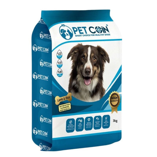 Petcoin dog food - Adult Dog Lamb & Rice -3kg