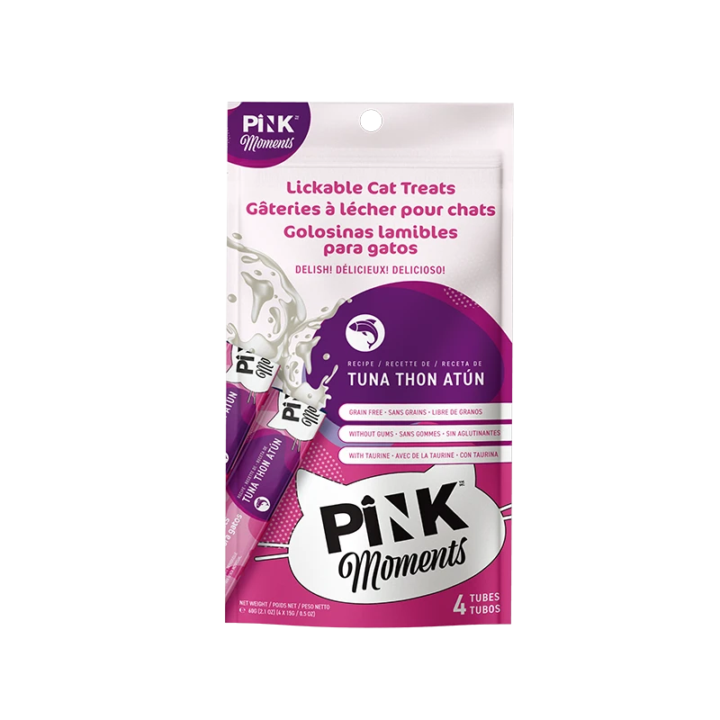 Pink Moments Lickable Cat Treat – Tuna (15g × 4)