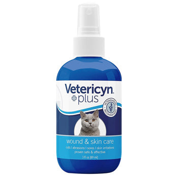Vetericyn Plus Feline Antimicrobial Cat Wound & Skin Spray ‰ÛÒ 3oz