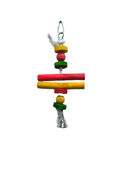 Pets Club Natural Wooden Bird Toy H-30 Cm, W-15 Cm