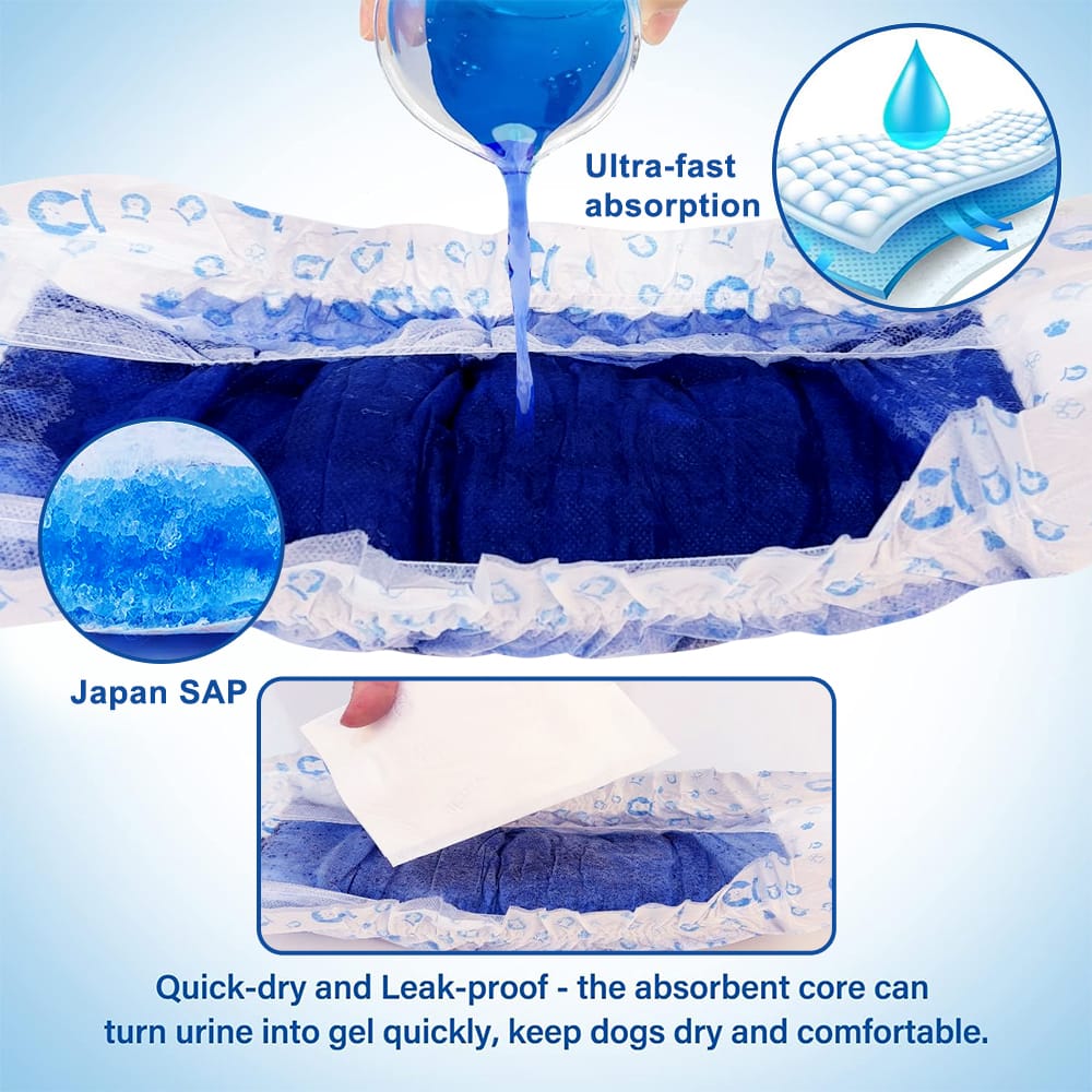 Keep Dry Male Dog Diaper (Large)