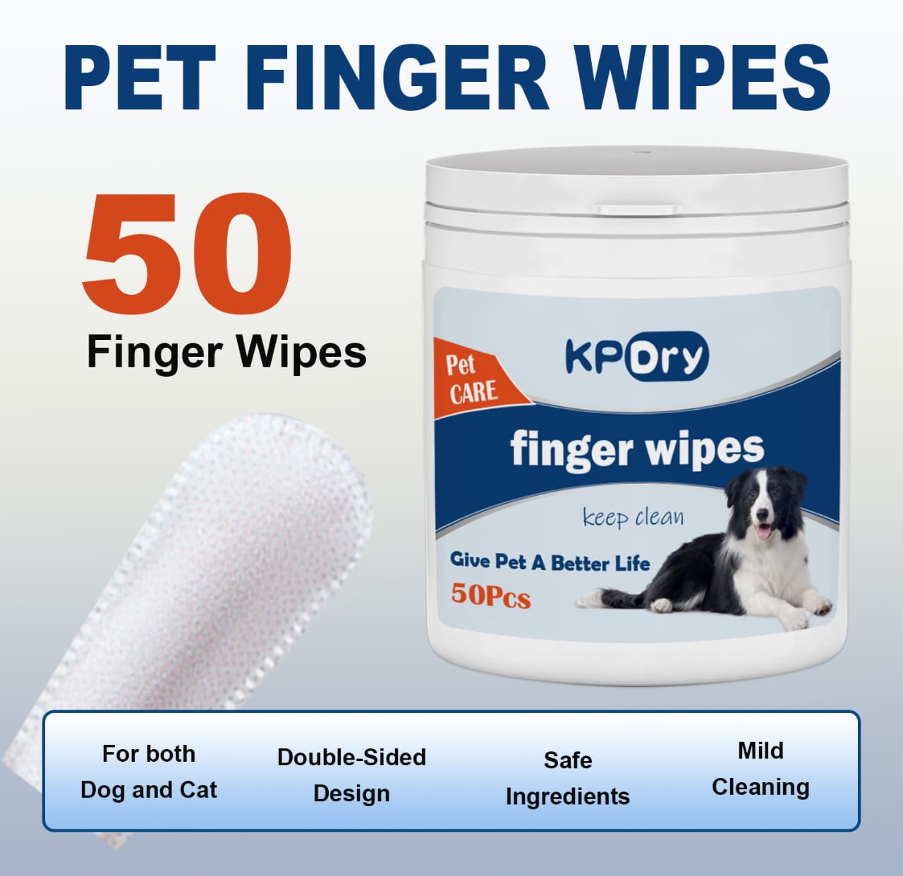 Keep Dry Finger Wipes  50 pcs