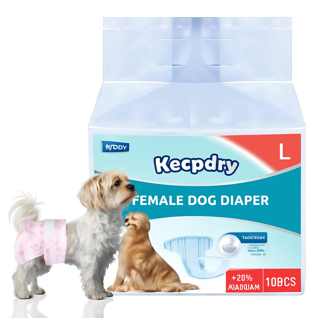Keep Dry Famle Dog Diaper (Large)