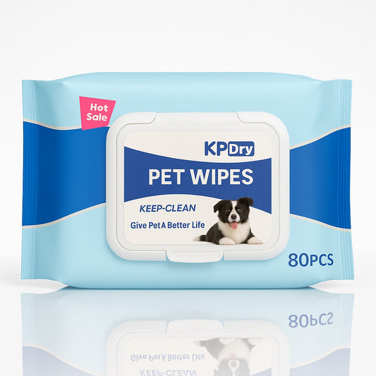 Keep Dry Pet Wipes  80Pcs