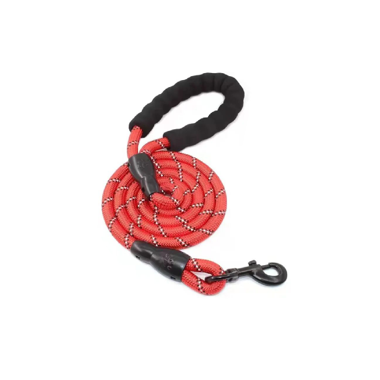 Dog Round Leash XL 1.5x150 Cm (Red Black)
