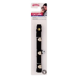 Pawise Black Heart Shape Diamond Cat Collar (20-30cm)