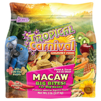 FM Brown's Tropical Carnivalå¨ Gourmet Macaw ‰ÛÏBig Bites‰۝ Food