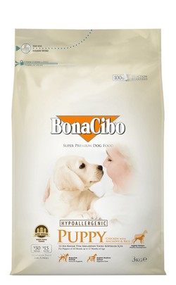طعام جاف بوناسيبوا مضاد للحساسية بالدجاج والأنشوجة والأرز للجراء (حتى 12 شهرًا) 3 كجم