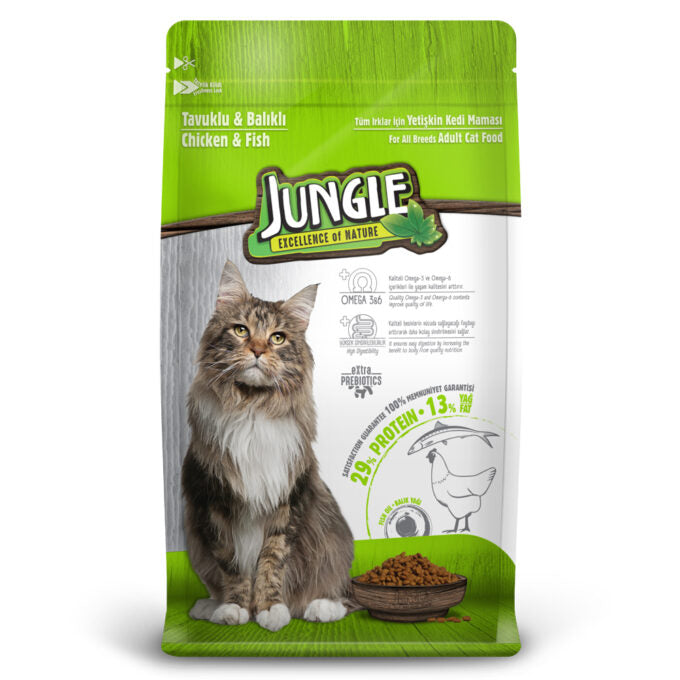 Jungle Adult Cat Food with Chicken-Fish 1,5 kg