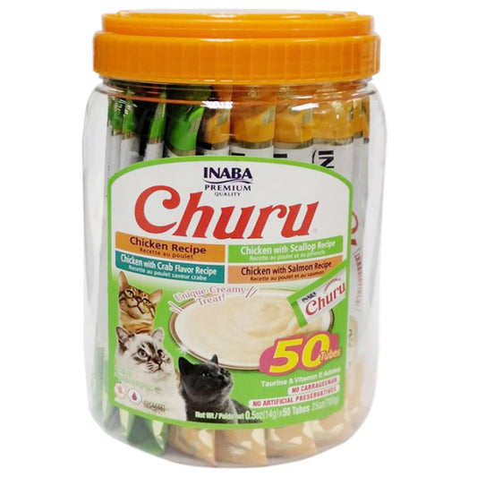 INABA Churu Cat Treats, 50pcs