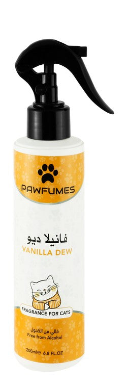 بخاخ معطر للقطط برائحة الفانيليا والندى من باوفيمز 200 مل 