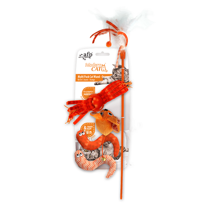 Modern Cat Magic Wings Wand Orange