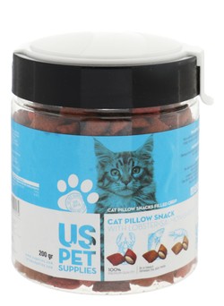 US Pet Supplies Pillow Cat Treats Filled with Lobster, Salmon & Shrimp