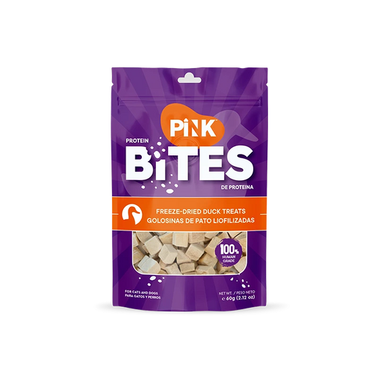 Pink Bites cats and dogs treat Freeze-dried Duck Recipe 60g