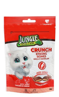 Jungle Cat Crunch ( Strong Bones) Chicken-Cheese 60 g 10 pc