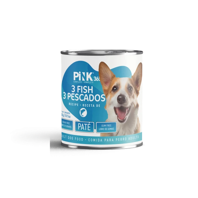 Pink 365 Completed Canned Dog Food – 3 Fish Recipe (400g)