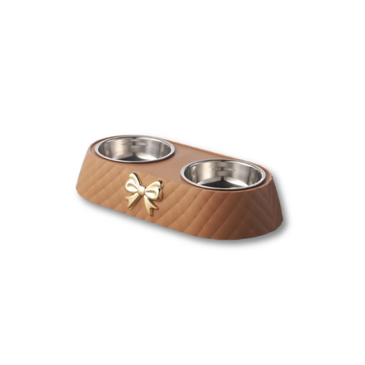 Saas Dual Pets Bowls With Steel