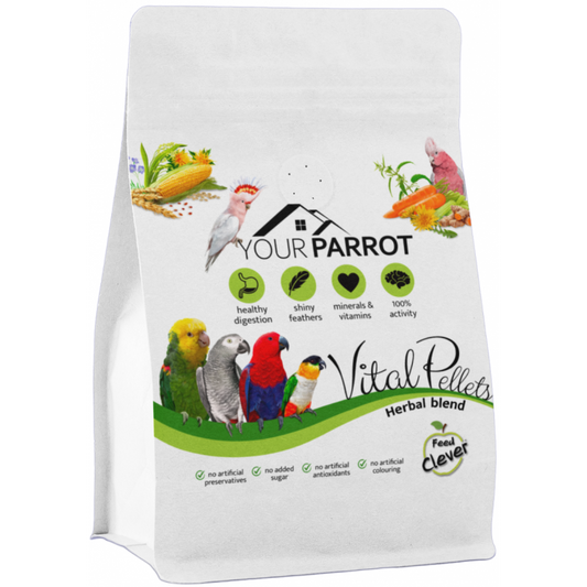 حبيبات الببغاء الحيوية | مزيج عشبي كامل من الطعام 10 كجم