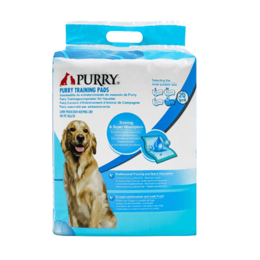 Purry Pet Training Pads Quick Absorbent , Leak Proof And 5 Layer With Floor Sticker 60x90Cm-20Pcs