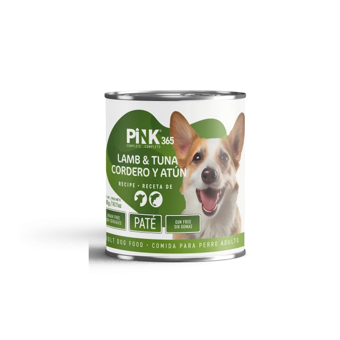 Pink 365 Completed Canned Dog Food – Lamb & Tuna Recipe (400g)