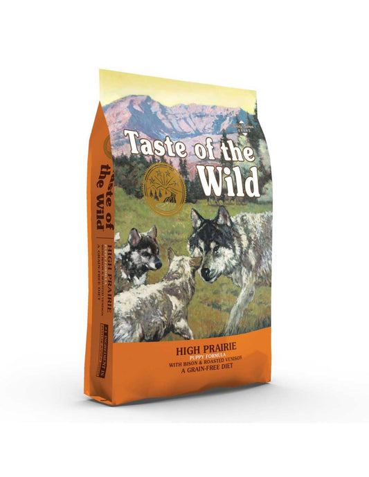 طعام جاف خالٍ من الحبوب من Taste Of The Wild High Prairie Puppy