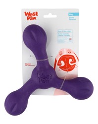 West Paw Zogoflex Echo Skamp Large Purple Fetch Dog Toy
